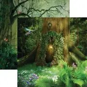 Home Sweet Home - Enchanted Forest - 12X12 Scrapbook Paper - 5 sheets