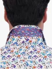 Robert Graham POLAROIDS Shirt $198 Large Classic Fit Short Sleeve NWT