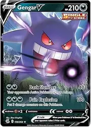 Pokémon Gengar V - 156/264 - Ultra Rare - Sword & Shield - Fusion Strike - Collectible Card - 1