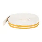 1Roll 2Pcs 23/64"x 5/32"x 10Ft EPDM Weather Seal Strip for Door Window, White