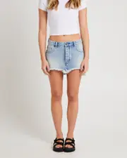 Junkyard Denim Mini Skirt