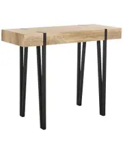 Safavieh Alyssa Rustic Midcentury Wood Top Console Table