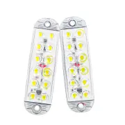 A Pair Of 12LEDs High-Bright Truck LED Flash DC 12-80V Warning Lights Trailer Signal Lamps Emergency Strobe Lights