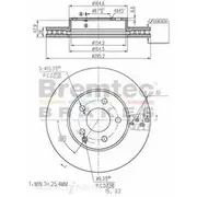Bremtec Euro-Line GeoZinc Coated Brake Rotor - BDR19770EL