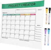 TEHAUX -in-one Memo Board Calendar Dry Erase Whiteboard Monthly Fridge Calendar for Sustainable Living