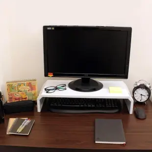【美佳居】鐵板製-桌上型置物架/螢幕架(二色可選)