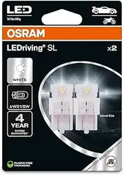 OSRAM LEDriving SL, ≜ W21/5W, White 6000K, Double Blister (2 lamps), LED Retrofit, offroad use only