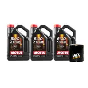 15L Motul 8100 X-CLEAN 5W40 Wix Filter Motor Oil Change Kit API SN