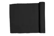 Lollipop Ribbed Table Runner (Black) - 33x135cm