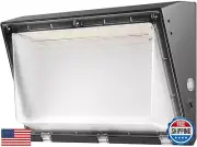 Dimmable 100W LED Wall Pack Light with Dusk to Dawn Photocell, 100-277V 14000
