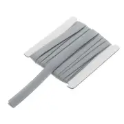 1/2 Inch Double Fold Bias Tape Continuous Bulk Bias Tape(White Gray 6 Yards)