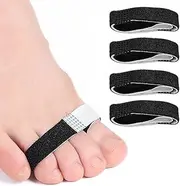PRAOFRT Valgus Toe Separator Training Band for the Toe, Hallux Valgus Correction, Hallux Valgus Correction, Bunion Pain Relief, Pack of 4
