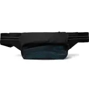 $1150 Bottega Veneta Paper Touch Nylon and Mesh Belt Bag 574353 VBOU1 Black Blue