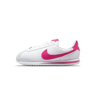 【NIKE 耐吉】Cortez Basic SL GS 女鞋 大童 白桃紅色 阿甘鞋 復古鞋 經典 休閒鞋 904764-109