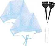 Beavorty Hair Coloring Accessories 6pcs Hair Tinting Brush Kit Highlighting Cap