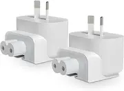 AC Power Adaptor AU Charger Replacement Plug Converter Plug Standard Head Wall Plug, for iPhone14/13/12 Charger MacBook Pro Air Mac iBook iPod iPad 2 Pack