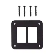 Switch Panel Housing 2 Way Black Aluminum Universal Car Trailer Boat Switch