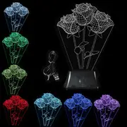 LED 3D Night Light USB Creative Home Energy Saving Night Light Bedside Lamp 6277 02
