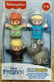 Fisher Price Little People Disney FROZEN, Queen Elsa, Anna, Kristoff, & Reindeer