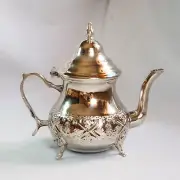 Handmade Moroccan Silver color Teapot - Elegant and Ornate Design