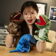 Wildlife Dinosaur Hand Glove Puppet Soft Plush Puppets Kid Childrens Toy Home AU