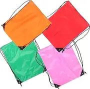TOGEVAL 4pcs Drawstring Backpack for Sports Travel Athletic Bags Shoulder Straps for Gym Swimming Outdoor Activities