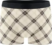 [FRODOTGV] White Buffalo Plaid Check Mens Boxer Brief Shorts Running Underwear for Men Compression Boxer Para Hombre