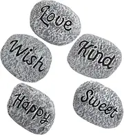 ORFOFE 5pcs Resin Mini Bonsai Stones Set Garden Landscape Rocks for Outdoor Decoration Pebbles for Planters Aquariums