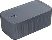 Sanidika Lockable Storage Box, Locking Medicine Box, Cell Phone Locked Jail, Food Medical Lockbox, Containers Bin for Personal Refrigerator Home Office Organization Travel Gift,9.25 x 5 x 3.6" (Navy)