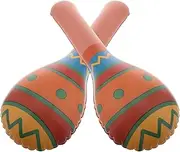 Yardwe Soft Flexible Inflatable Beating Stick 2pcs Blowing up Hammer Hammer Prop for Boys and Girls' Play
