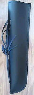 Upright Bass Bow Quiver - Quality Leather BLACK - Gary Ritter Strings - USA
