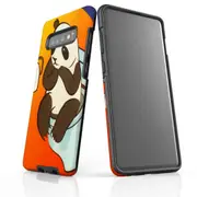 For Samsung Galaxy S10+ Plus Case Armour Cover, Panda's Toilet