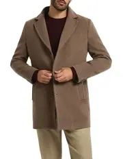 [Marcs] Sean Wool Blend Coat in Toffee