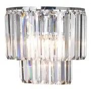 Celestial 2 Light 2 Tier Crystal Glass Wall Bracket