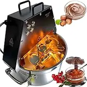 Automatic Food Stirrer Mixer Pot, 10L Commercial Food Stirrer Pot, Electric Stainless Stain Sauce Jam Mixing Machine with Double Stirring Paddle & Auxiliary Fan & Light, for Tomato Ketchup