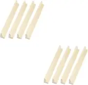 WESIEVYA 2sets Wooden Displaying Bases DIY Domino Trays Desktop Rack Multi-Function Holders Toy Cards Base 4pcs*2