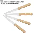 4/6/8Pcs Kitchen Steak Knife Set Durable Stainless Steel 5 Inch Steak Knives