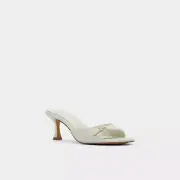 ALDO Alison Women's Kitten Heel, Style# 12100243, Size 11, Color White/ Bone