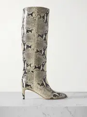 [Paris Texas] Paris Texas - Stiletto Snake-effect Leather Knee Boots - Snake print - IT36 IT 36 Animal print