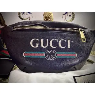 Gucci 腰包 小款 經典黑 專櫃購入正品✨