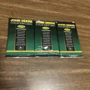John Deere Collector Cards 3 packs ~ 10 In Each ~ Limited Edition 1995~ Unopened