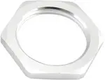 Aeroflow Replacement -10An Jam Nut Fullflow Bulkhead Silver Half Nut - AF59-924-10S