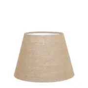 Medium Taper Lamp Shade (14x9x9.5 H) - Dark Natural Linen - Linen Lamp Shade - ELSZ14995NLEU