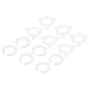 E27 to E14 Lamp Shade Rings, 12pcs Lampshade Adapter Rings Converters, White