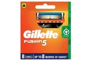 Gillette Fusion5 Razor Blades 8 Cartridges Refills, Shave Care