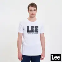 在飛比找Yahoo奇摩購物中心優惠-Lee 男款 手勢大LOGO短袖圓領T恤 白