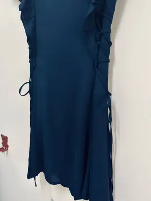 專櫃 0918  氣質藍色短袖洋裝