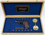 PISTOL GUN PRESENTATION CUSTOM DISPLAY CASE for WALTHER PPK cal. 7,65 mm .32 ACP