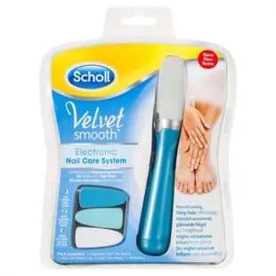 【七三七香水精品】Scholl 爽健 絲絨柔滑電動美甲機 買一送三