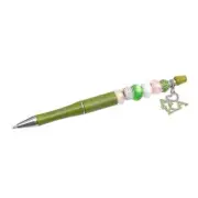AKA Sorority Bling Bead and Charm Green Pen For Women